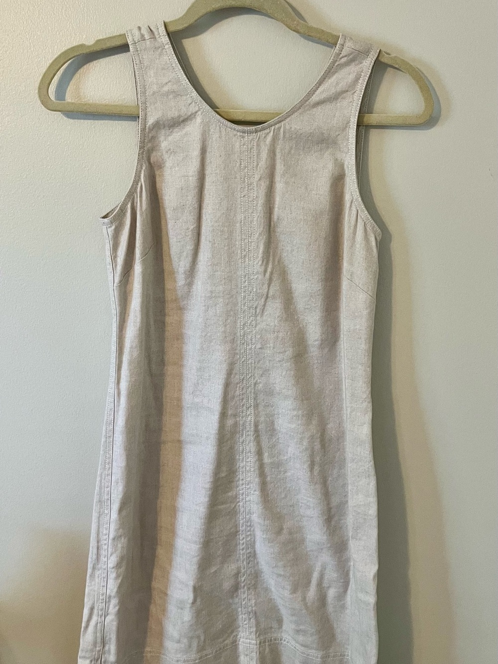 Tommy Bahama Cream Sleeveless Linen-Blend Tunic